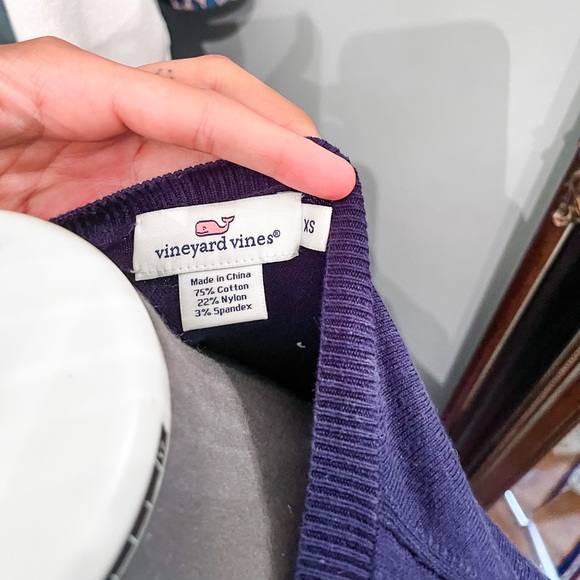 Navy Vineyard Vines Cardigan - Picture 3 of 3